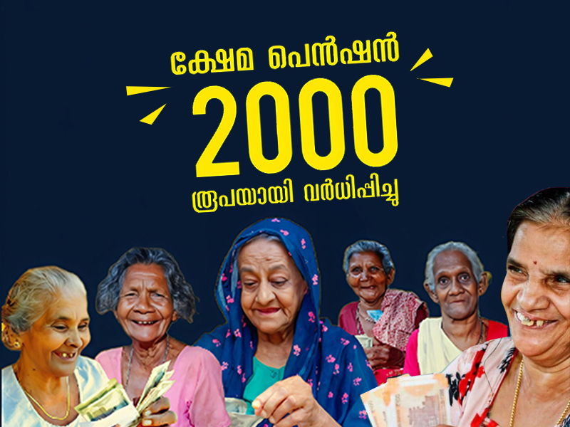 Social Security monthly pension increased by Rs 400 to Rs 2,000 per month